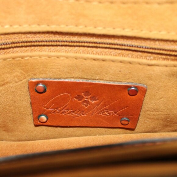 Patricia Nash Embossed Leather Crossbody Bag with Chain Strap – Burnished Floral - Picture 8 of 9